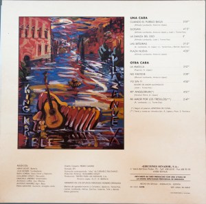 Contraportada del Disco "Plaza Nueva" de Kin Krible